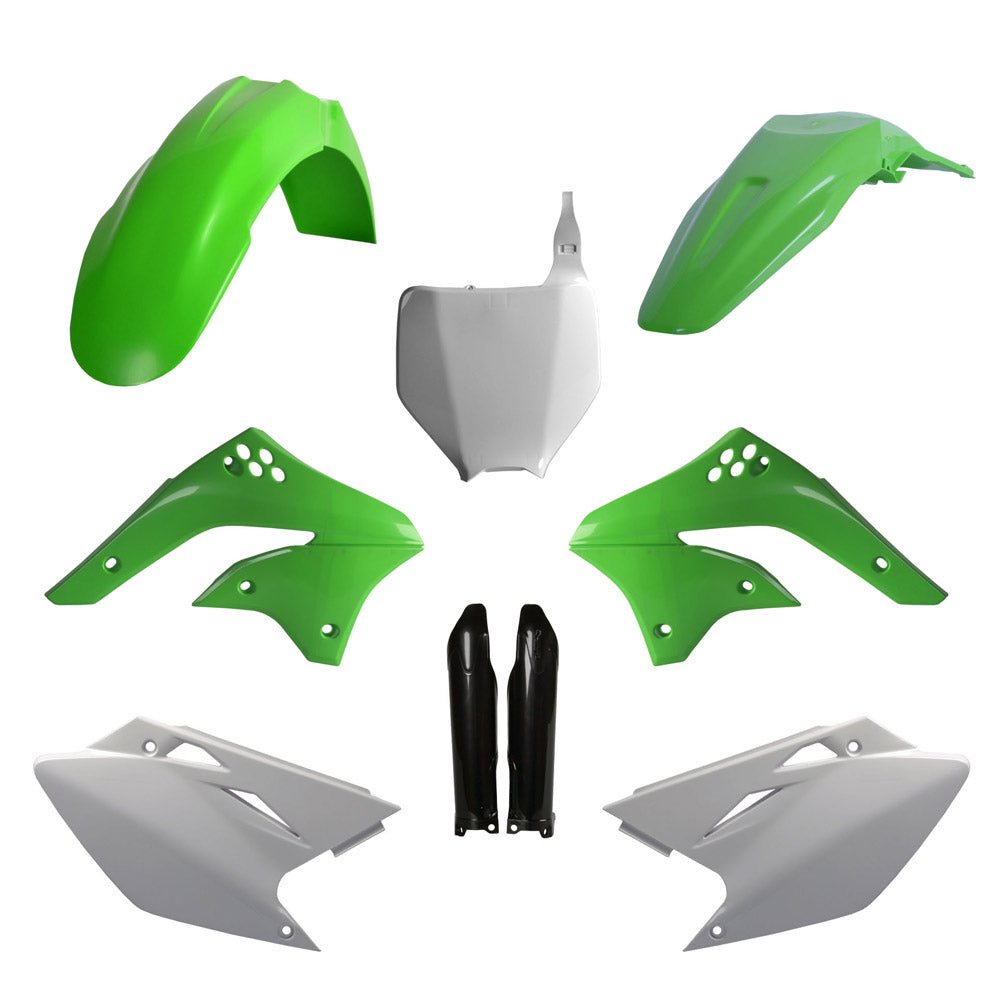 POLISPORT BOX KIT KAWASAKI KX450F 06 - 08 INC FORK GUARDS OEM - ACE Race Shop