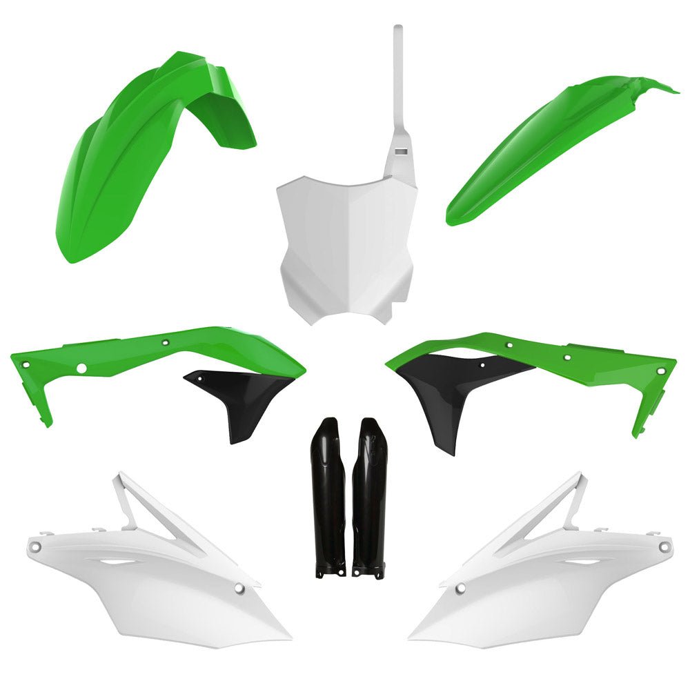 POLISPORT BOX KIT KAWASAKI KX450F 16 - 18 OEM INC FORK GUARDS - ACE Race Shop