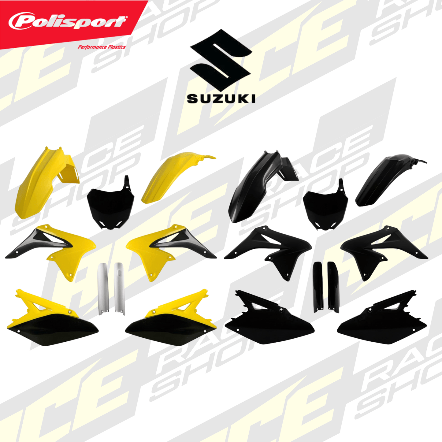 POLISPORT BOX KIT SUZUKI RM - Z250 10 - 18 - ACE Race Shop