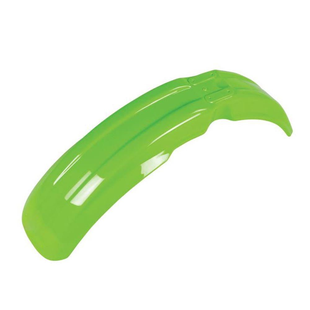 POLISPORT FRONT FENDER KAWASAKI KX125 - 250 87 - 92, KX500 87 - 92 GREEN - ACE Race Shop