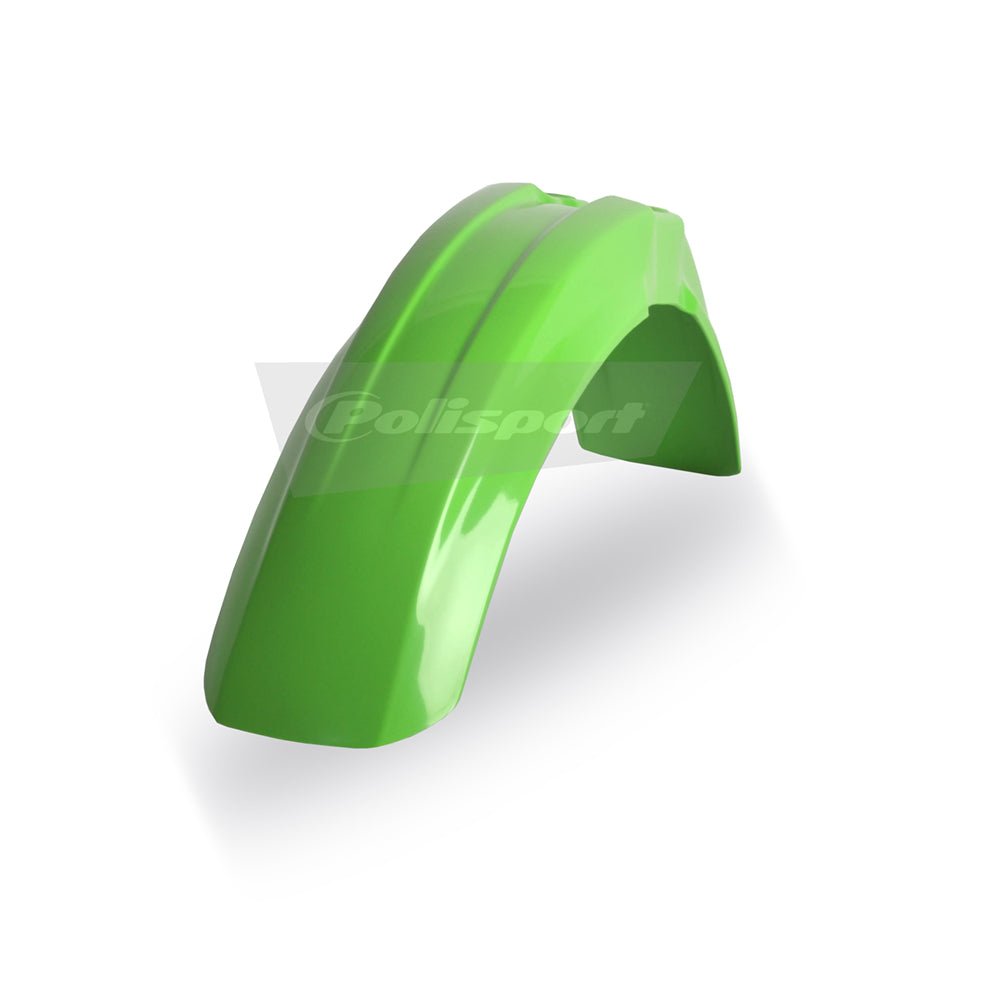POLISPORT FRONT FENDER KAWASAKI KX125 - 250 93 - 02, KX500 93 - 04 GREEN - ACE Race Shop