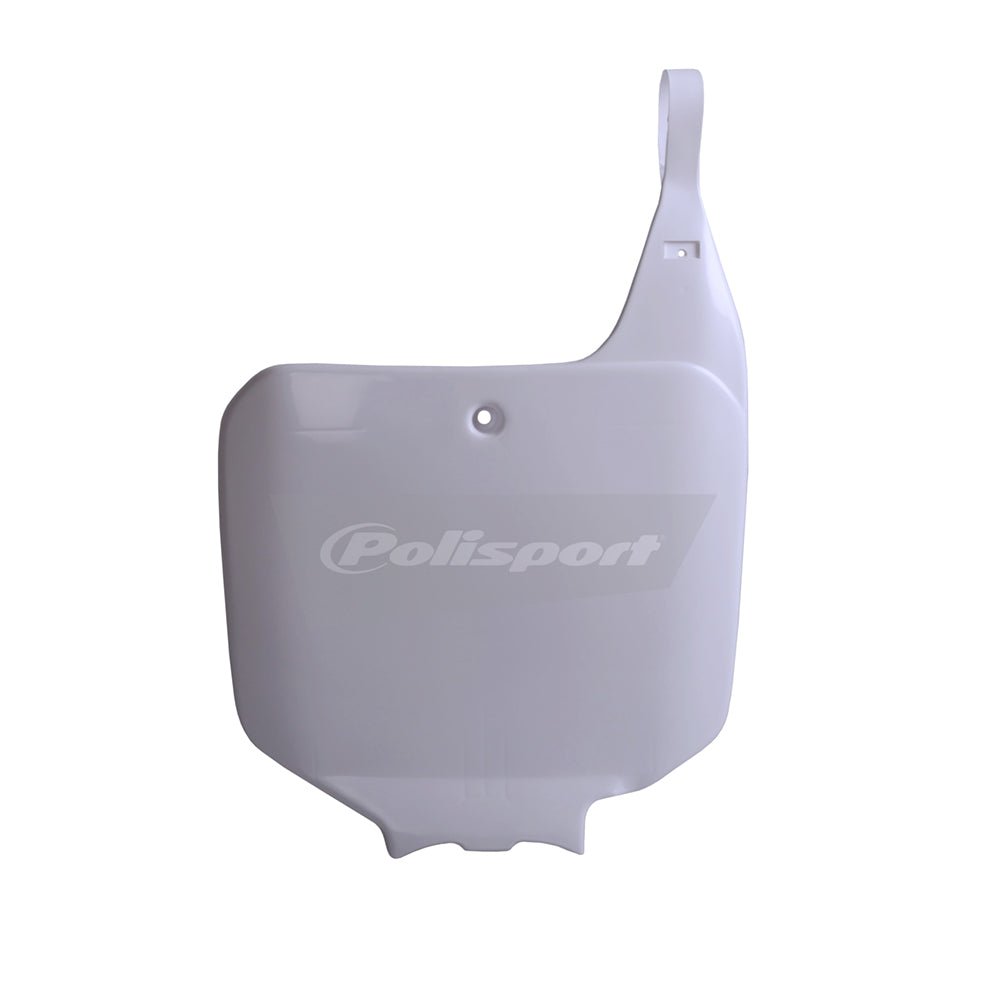 POLISPORT FRONT NUMBER PLATE HONDA CR125 - 250 95 - 99, CR500 95 - 01 WHITE - ACE Race Shop