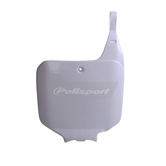 POLISPORT FRONT NUMBER PLATE HONDA CR125 - 250 95 - 99, CR500 95 - 01 WHITE - ACE Race Shop