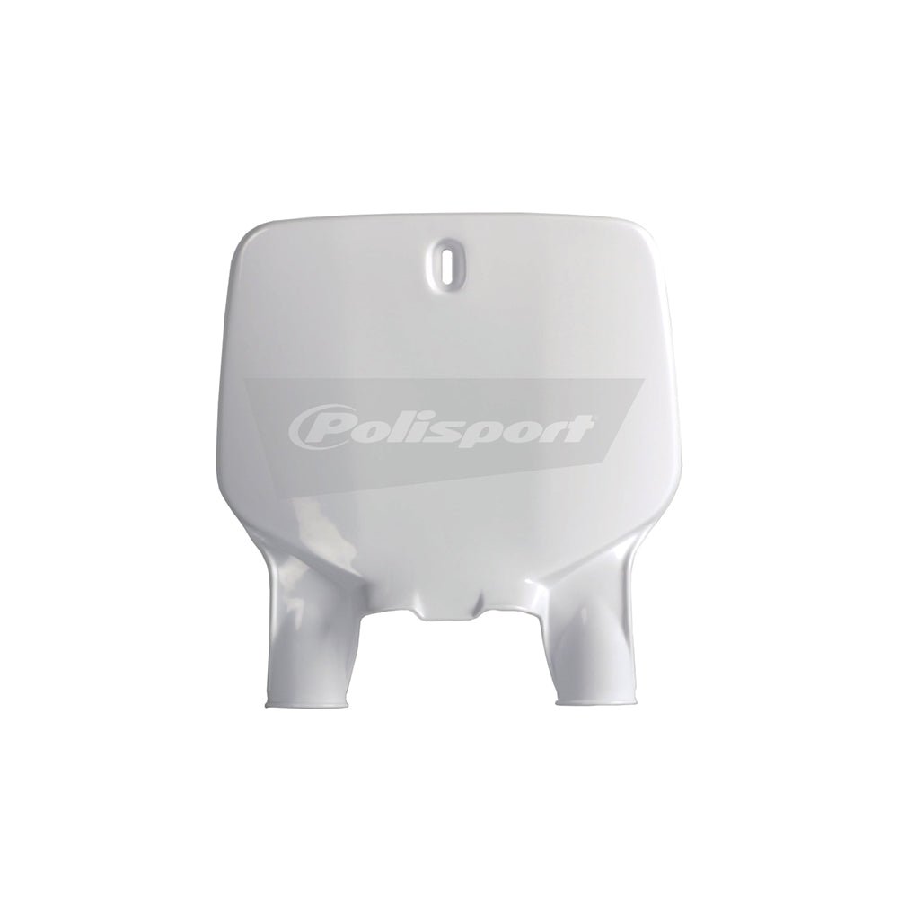 POLISPORT FRONT NUMBER PLATE KAWASAKI KX125 - 250 96 - 02, KX500 96 - 04 WHITE - ACE Race Shop