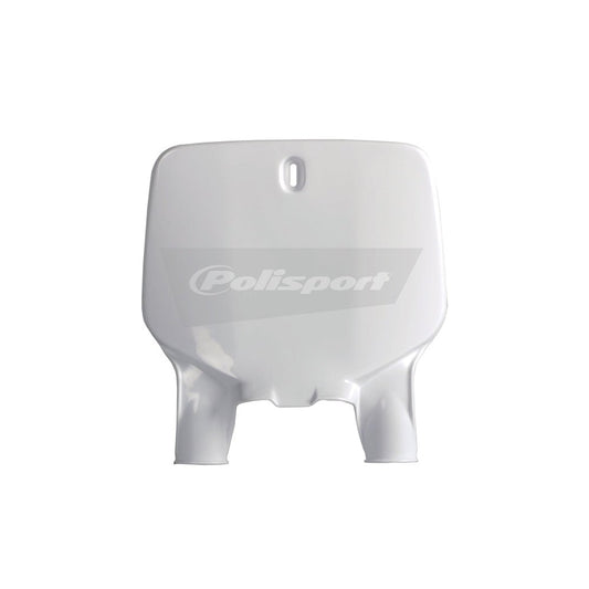 POLISPORT FRONT NUMBER PLATE KAWASAKI KX125 - 250 96 - 02, KX500 96 - 04 WHITE - ACE Race Shop