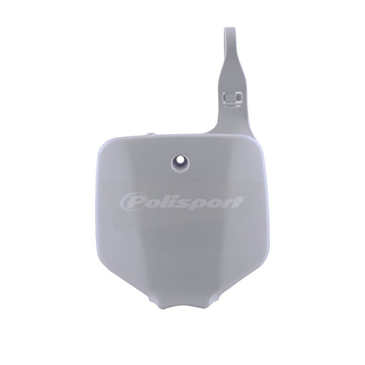 POLISPORT FRONT NUMBER PLATE KAWASAKI KX65 00 - 23, SUZUKI RM65 03 - 05 WHITE - ACE Race Shop