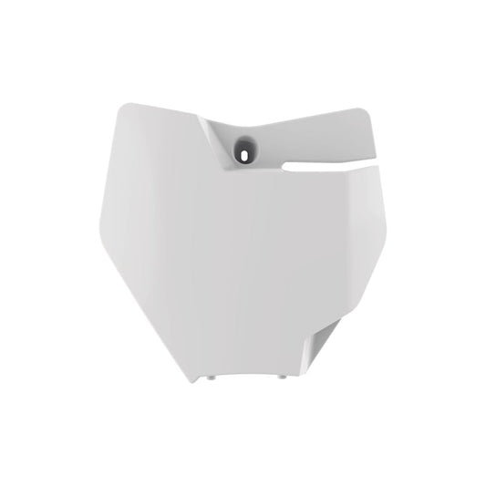 POLISPORT FRONT NUMBER PLATE KTM SX85 18 - 23 WHITE (OEM) - ACE Race Shop