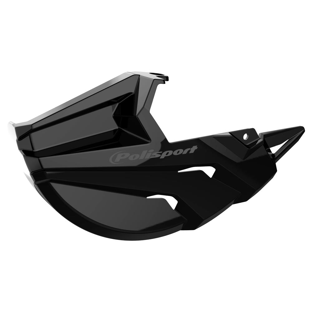 POLISPORT PARTIAL FRONT DISK PROTECTOR FIT ALL BOTTOM FORK PROTECTORS BLACK - ACE Race Shop