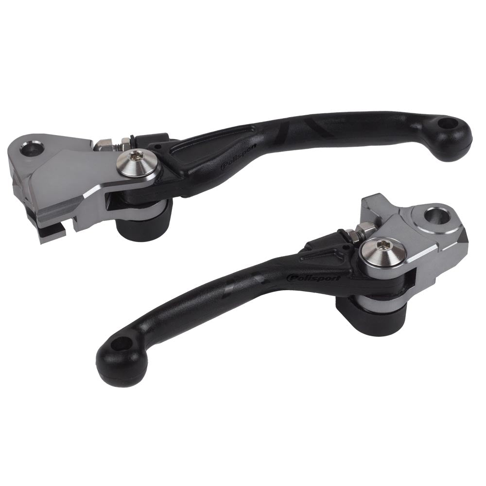POLISPORT PIVOT LEVERS HONDA CR125 - 250 04 - 07, CRF250R/450R 04 - 06, CRF250X/450X 04 - 19 BLACK - ACE Race Shop