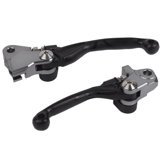 POLISPORT PIVOT LEVERS HONDA CR125 - 250 04 - 07, CRF250R/450R 04 - 06, CRF250X/450X 04 - 19 BLACK - ACE Race Shop