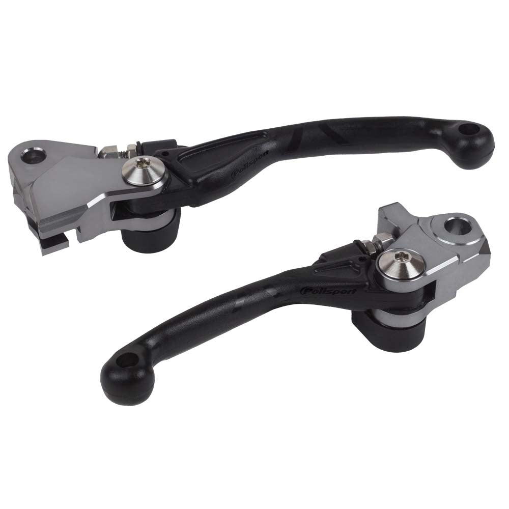 POLISPORT PIVOT LEVERS HONDA CRF250R/RX 07 - 23, CRF450R 07 - 20 BLACK - ACE Race Shop