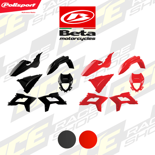 POLISPORT PLASTIC BOX KIT BETA 125 - 480RR 2T+4T 18 - 19 RESTYLE KIT 2022 SHAPE - ACE Race Shop