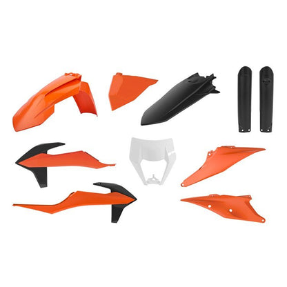 POLISPORT PLASTIC BOX KIT ENDURO INC FORK GUARDS & HEADLIGHT MASK KTM EXC/EXC - F 20 - 23 - ACE Race Shop