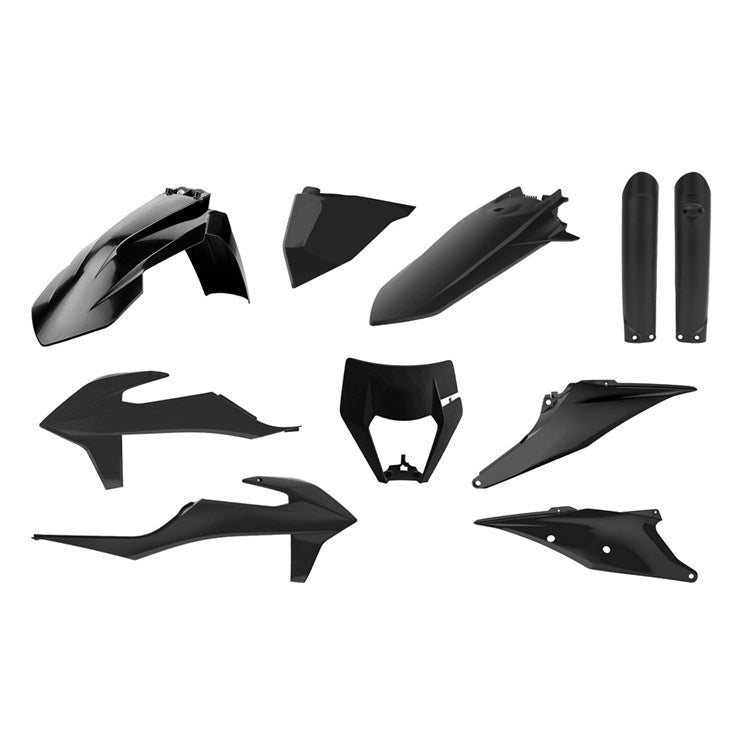 POLISPORT PLASTIC BOX KIT ENDURO INC FORK GUARDS & HEADLIGHT MASK KTM EXC/EXC - F 20 - 23 - ACE Race Shop