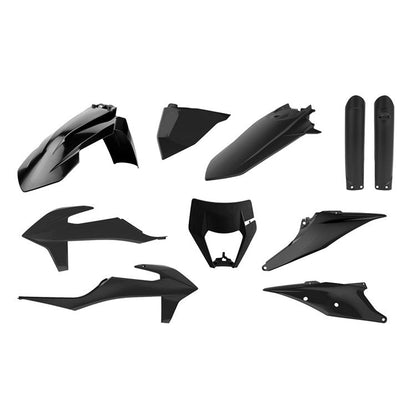 POLISPORT PLASTIC BOX KIT ENDURO INC FORK GUARDS & HEADLIGHT MASK KTM EXC/EXC - F 20 - 23 - ACE Race Shop