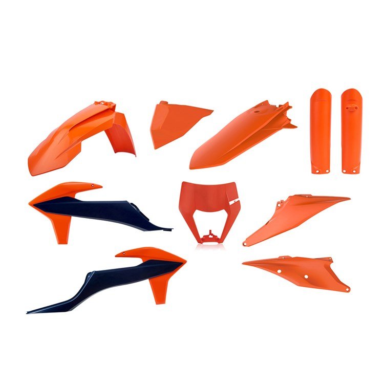 POLISPORT PLASTIC BOX KIT ENDURO INC FORK GUARDS & HEADLIGHT MASK KTM EXC/EXC - F 20 - 23 - ACE Race Shop