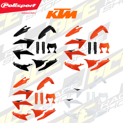 POLISPORT PLASTIC BOX KIT ENDURO INC FORK GUARDS & HEADLIGHT MASK KTM EXC/EXC - F 24 - 25 - ACE Race Shop