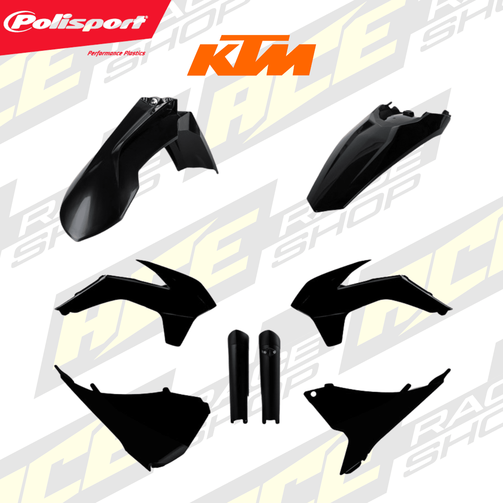 POLISPORT PLASTIC BOX KIT ENDURO KTM EXC/EXC - F 14 - 16 FRONT END RESTYLING 2019 - ACE Race Shop