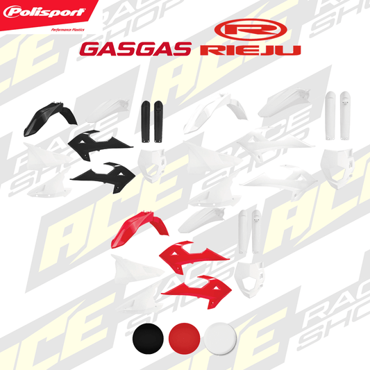 POLISPORT PLASTIC BOX KIT GAS GAS/RIEJU EC250 - 300 18 - 20, MR250 - 300 21 - 23 - ACE Race Shop