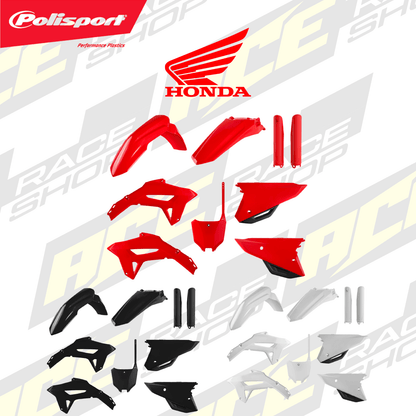 POLISPORT PLASTIC BOX KIT HONDA CRF250R 22 - 24, CRF450R 21 - 24 (INC FORK GUARDS) - ACE Race Shop