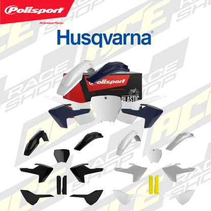 POLISPORT PLASTIC BOX KIT HUSQVARNA TC125 16 - 18, TC250 17 - 18, FC250 - 450 16 - 18 - ACE Race Shop