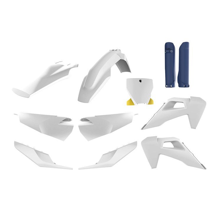 POLISPORT PLASTIC BOX KIT INC FORK GUARDS HUSQVARNA TC/FC/TX/FX 19 - 22 - ACE Race Shop