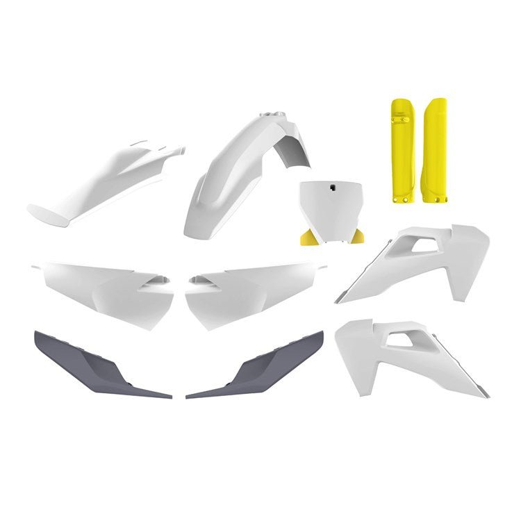 POLISPORT PLASTIC BOX KIT INC FORK GUARDS HUSQVARNA TC/FC/TX/FX 19 - 22 - ACE Race Shop