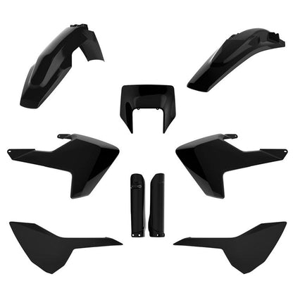 POLISPORT PLASTIC BOX KIT INC FORK GUARDS HUSQVARNA TE150 - 300, FE250 - 501 17 - 19, OEM 17 - 18 - ACE Race Shop