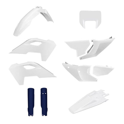 POLISPORT PLASTIC BOX KIT INC FORK GUARDS HUSQVARNA TE/FE 24 - 25 - ACE Race Shop