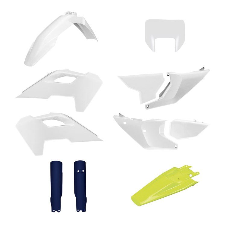 POLISPORT PLASTIC BOX KIT INC FORK GUARDS HUSQVARNA TE/FE 24 - 25 - ACE Race Shop