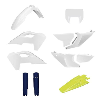 POLISPORT PLASTIC BOX KIT INC FORK GUARDS HUSQVARNA TE/FE 24 - 25 - ACE Race Shop