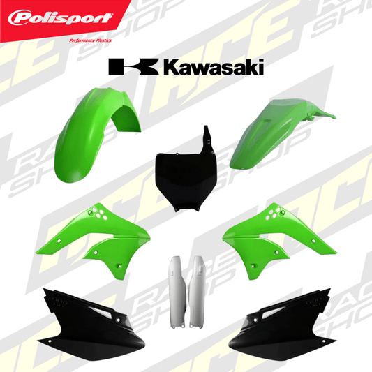 POLISPORT PLASTIC BOX KIT KAWASAKI KX250F 06 - 08 STANDARD - ACE Race Shop