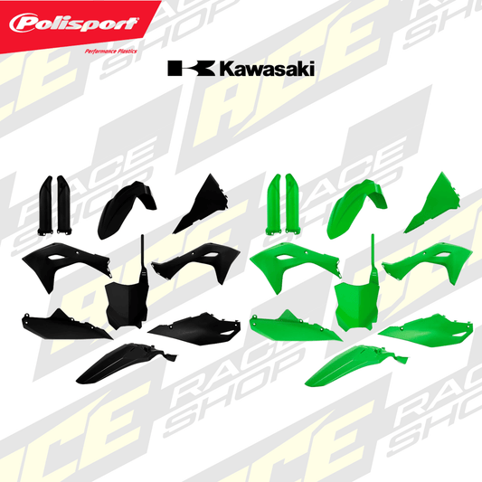 POLISPORT PLASTIC BOX KIT KAWASAKI KX450F 2024 INC FORK GUARDS - ACE Race Shop