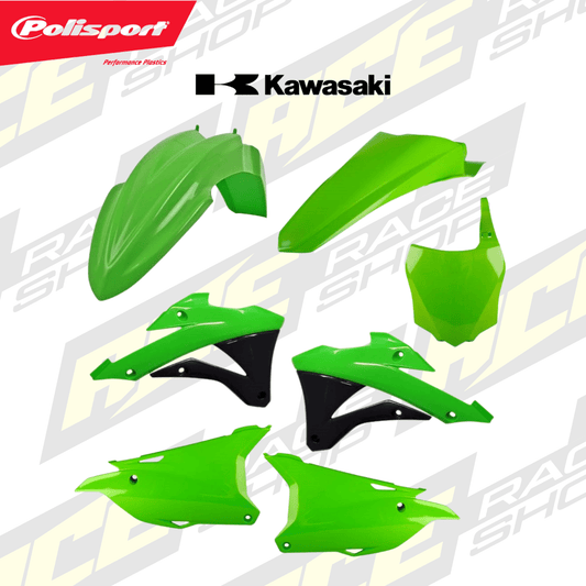POLISPORT PLASTIC BOX KIT KAWASAKI KX85 - 112 22 - 25 OEM - ACE Race Shop