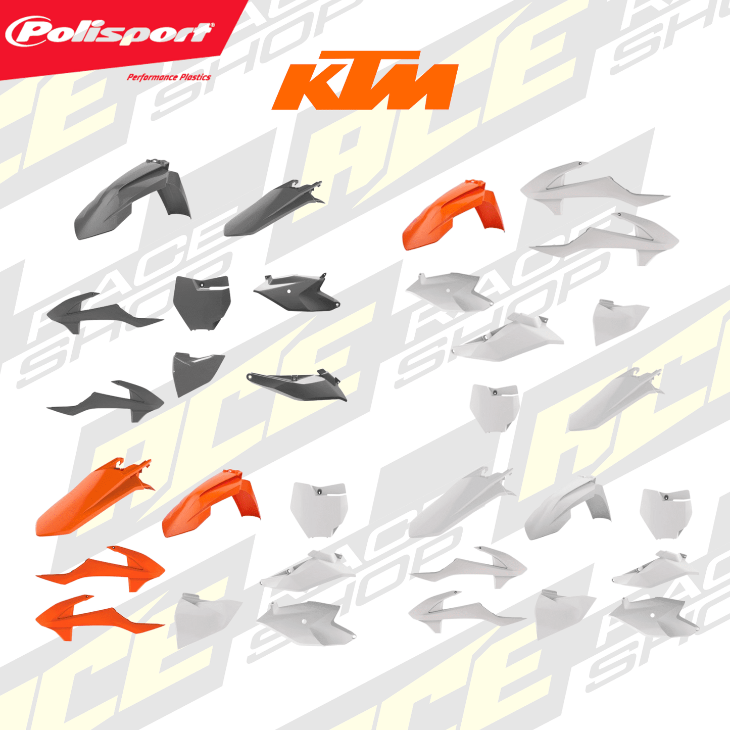POLISPORT PLASTIC BOX KIT KTM SX85 18 - 23 - ACE Race Shop