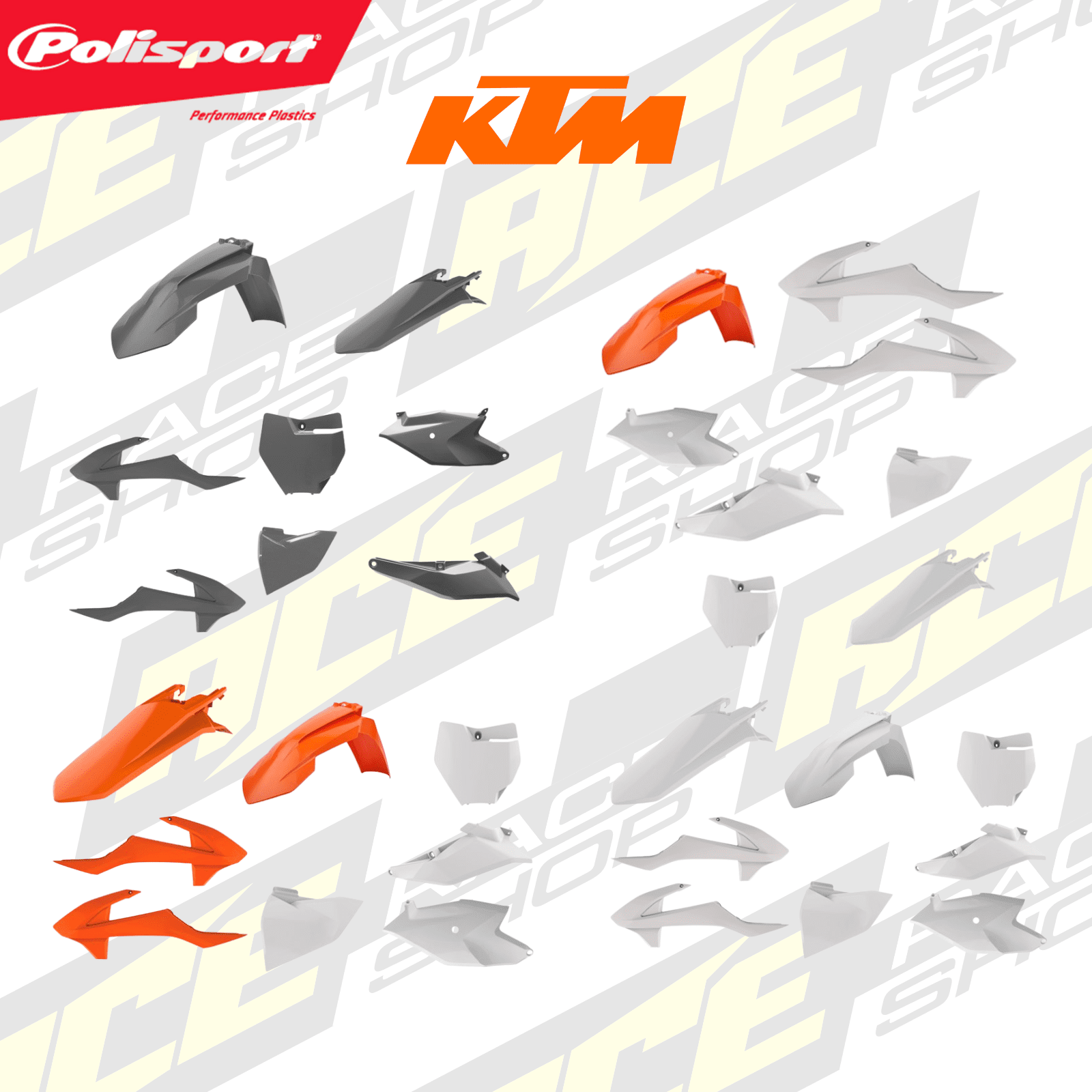 POLISPORT PLASTIC BOX KIT KTM SX85 18 - 23 - ACE Race Shop