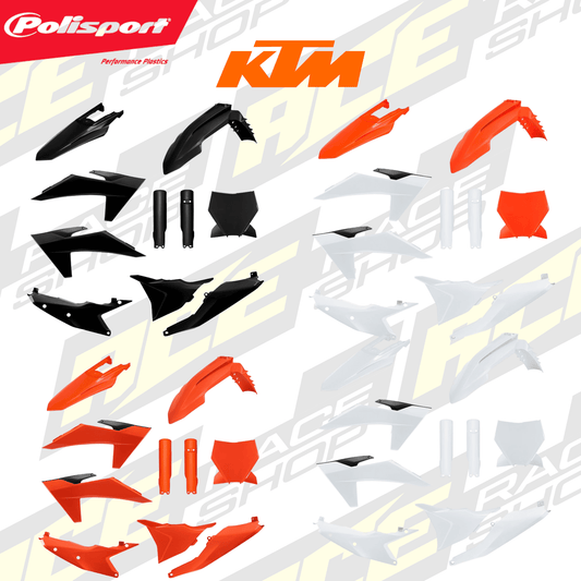 POLISPORT PLASTIC BOX KIT KTM SX/SX - F 23 - 24 INC FORK GUARDS - ACE Race Shop