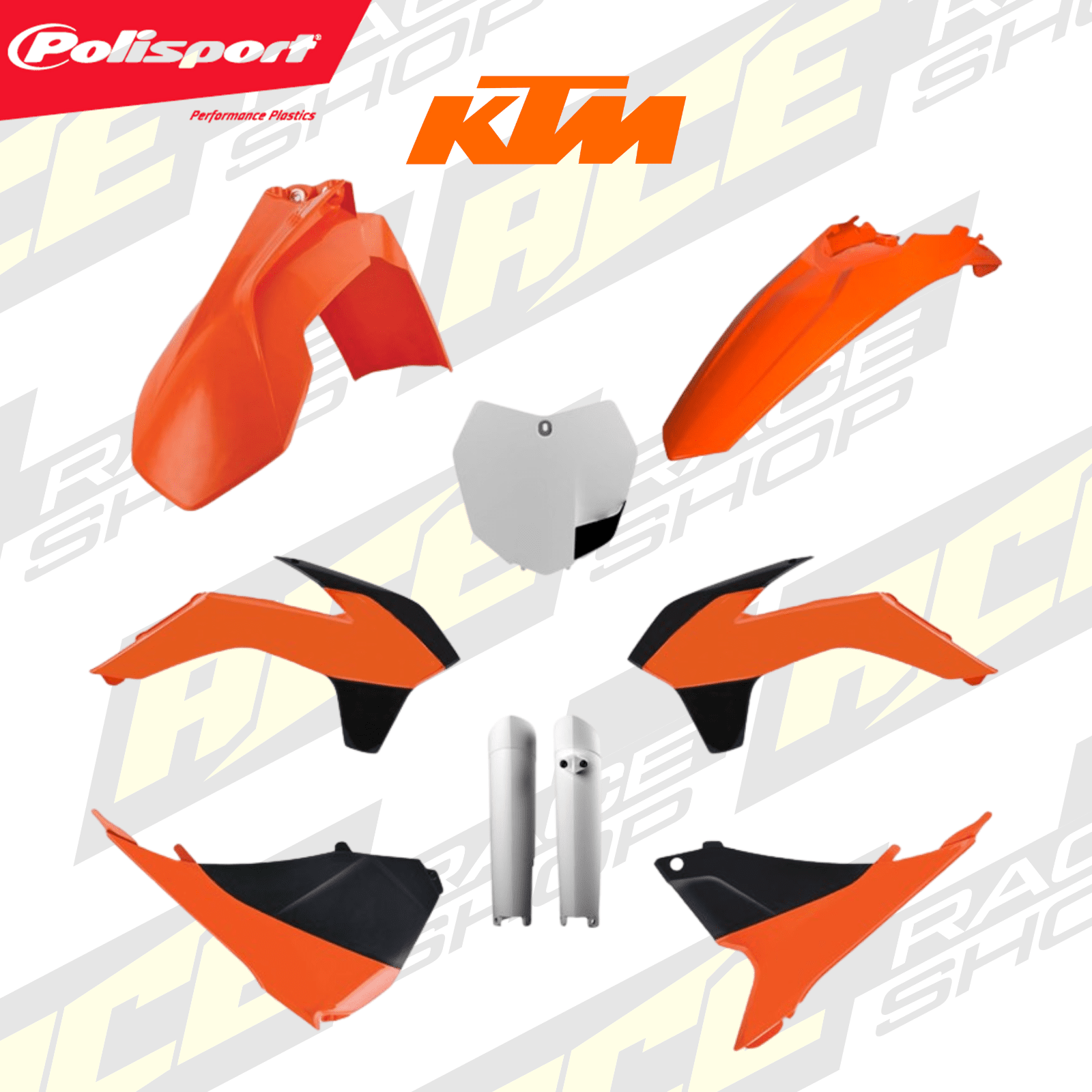 POLISPORT PLASTIC BOX KIT KTM SX/SX - F/XC/XC - F 13 - 15, SX250 2016 (OEM 13 - 14) - ACE Race Shop