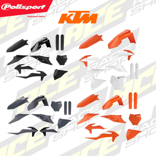POLISPORT plastic BOX KIT KTM SX/SX - F/XC/XC - F 19 - 22 (INC FORK GUARDS) - ACE Race Shop