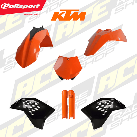 POLISPORT PLASTIC BOX KIT KTM SX/SXF 07 INC FORK GUARDS - ACE Race Shop