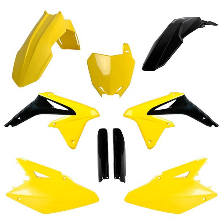 BOX KIT INC FORK GUARDS SUZUKI RM-Z450 08-17 BLACK
