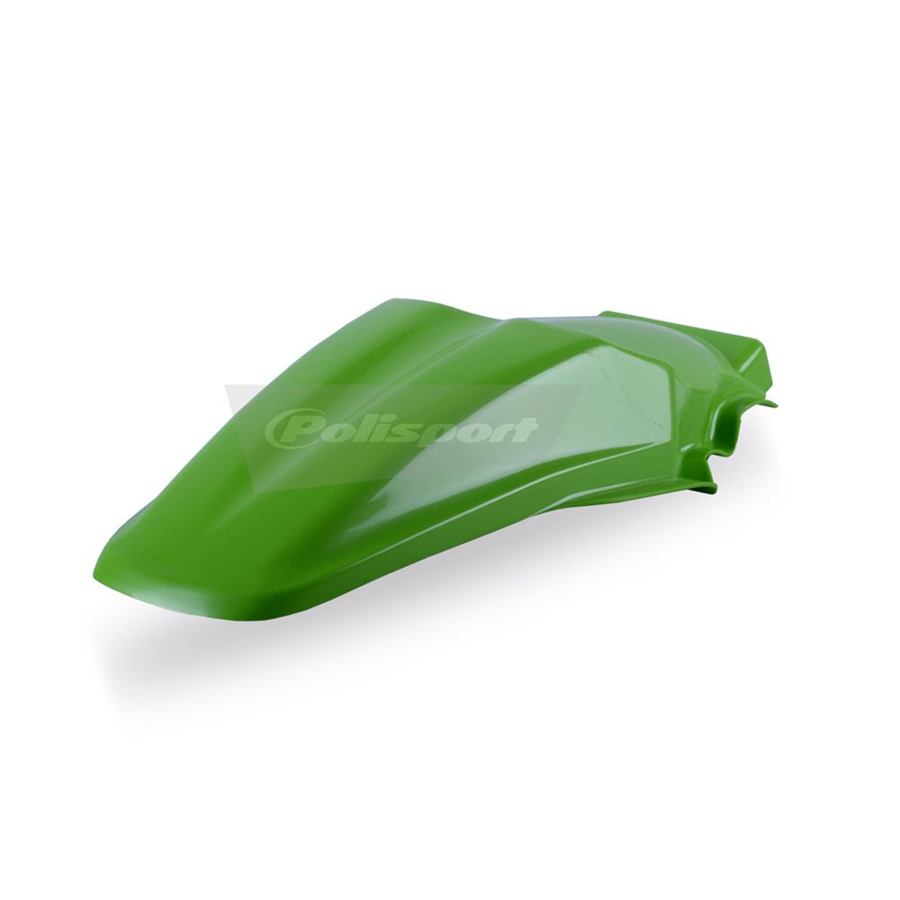 POLISPORT REAR FENDER KAWASAKI KX85 - 100 01 - 13, RM100 03 - 08 GREEN - ACE Race Shop