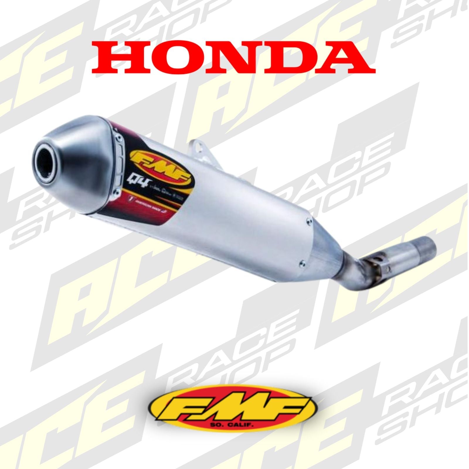 Q4 Exhaust Silencer 04-17 Honda CRF 250 R X - FMF 041249 - ACE Race Shop