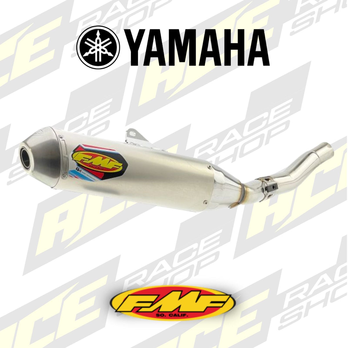 Q4 Exhaust Silencer 06-13 Yamaha 250 450 WR YZ F - FMF 044232 - ACE Race Shop