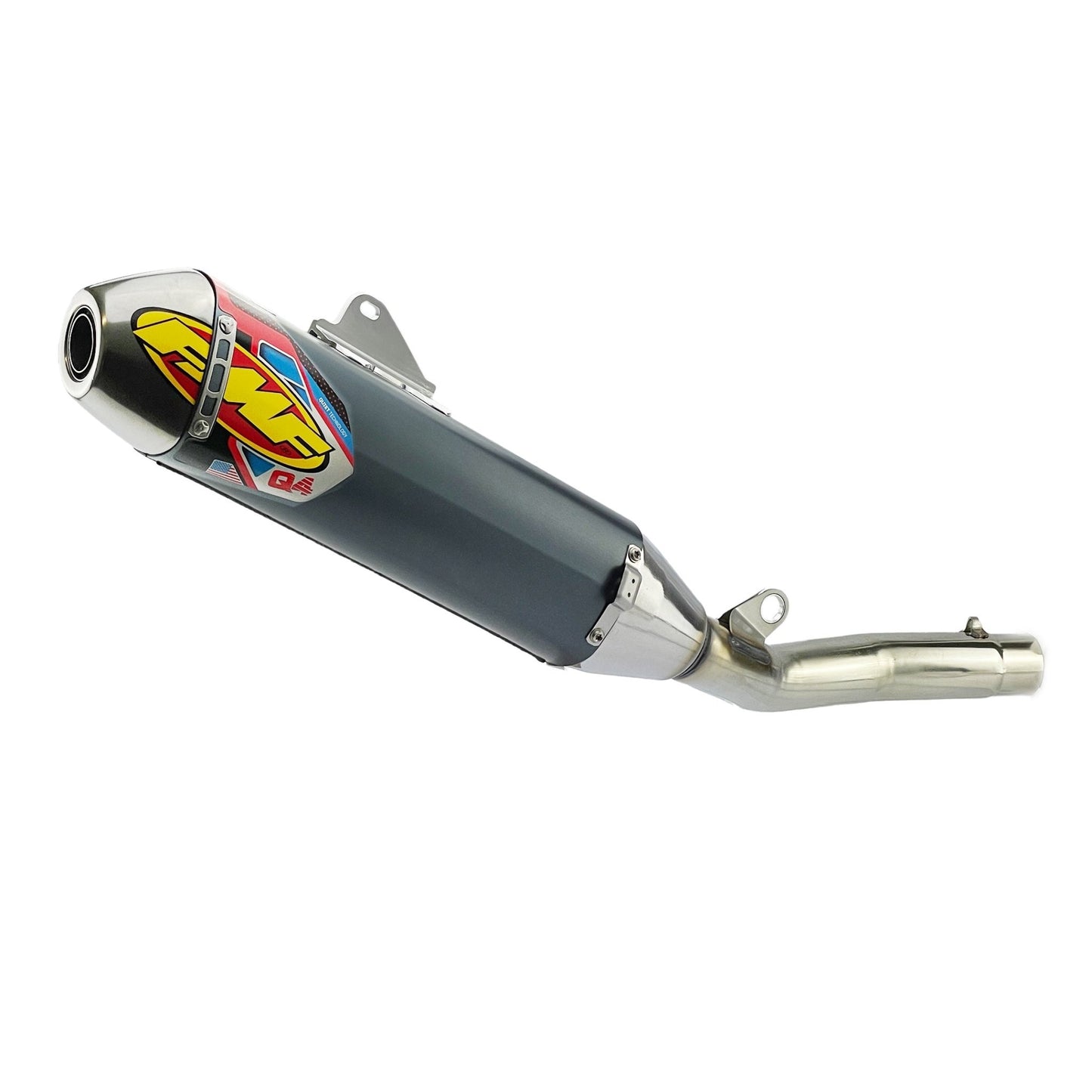 Q4 Hex Exhaust Silencer 18-26 Yamaha 450 YZ WR F FX - FMF 044442 - ACE Race Shop