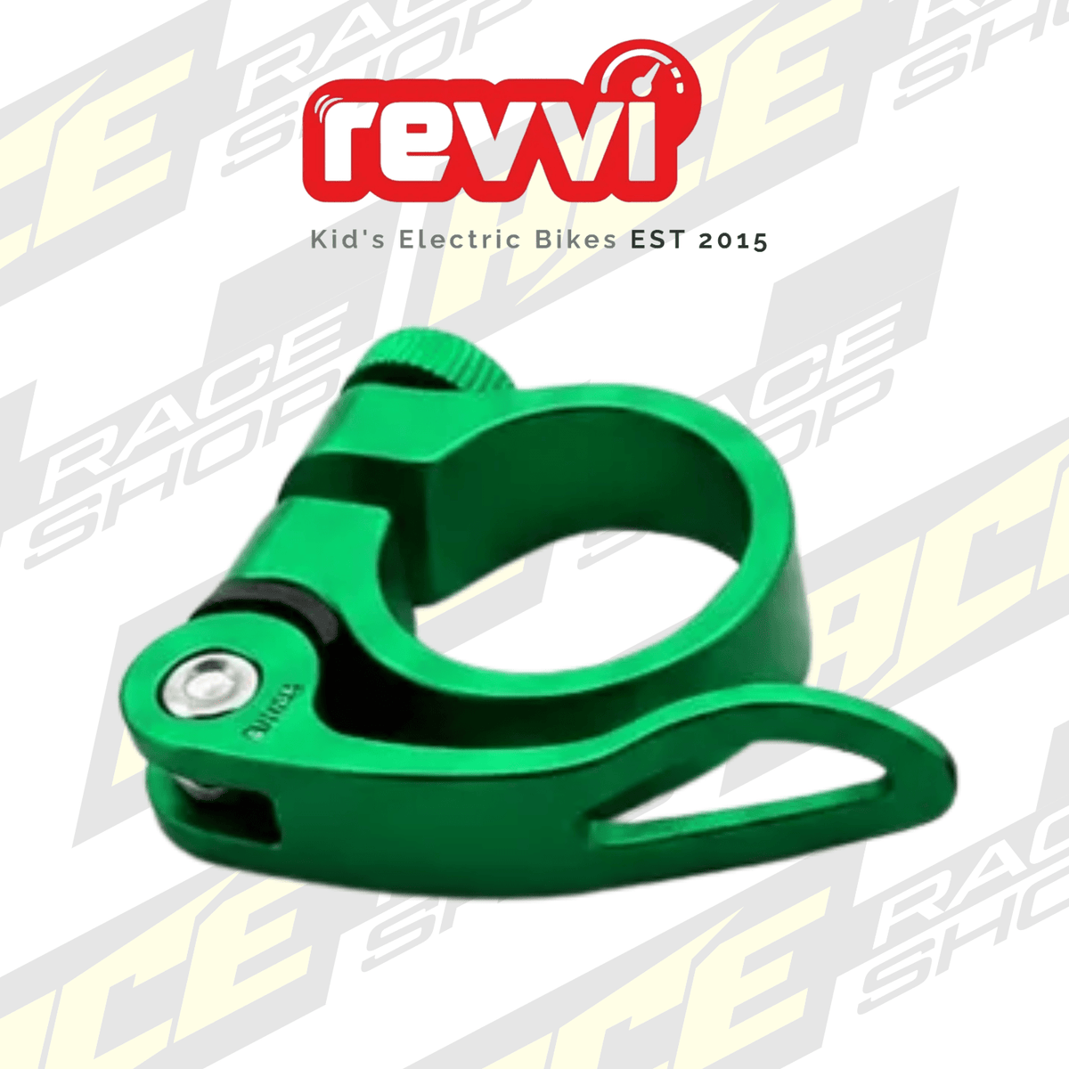 Quick release seat clamp – To fit ALL Revvi 12″ 16″ 16″plus 16″XL 18″ 20″ 20″ Plus 24″ Bikes - ACE Race Shop