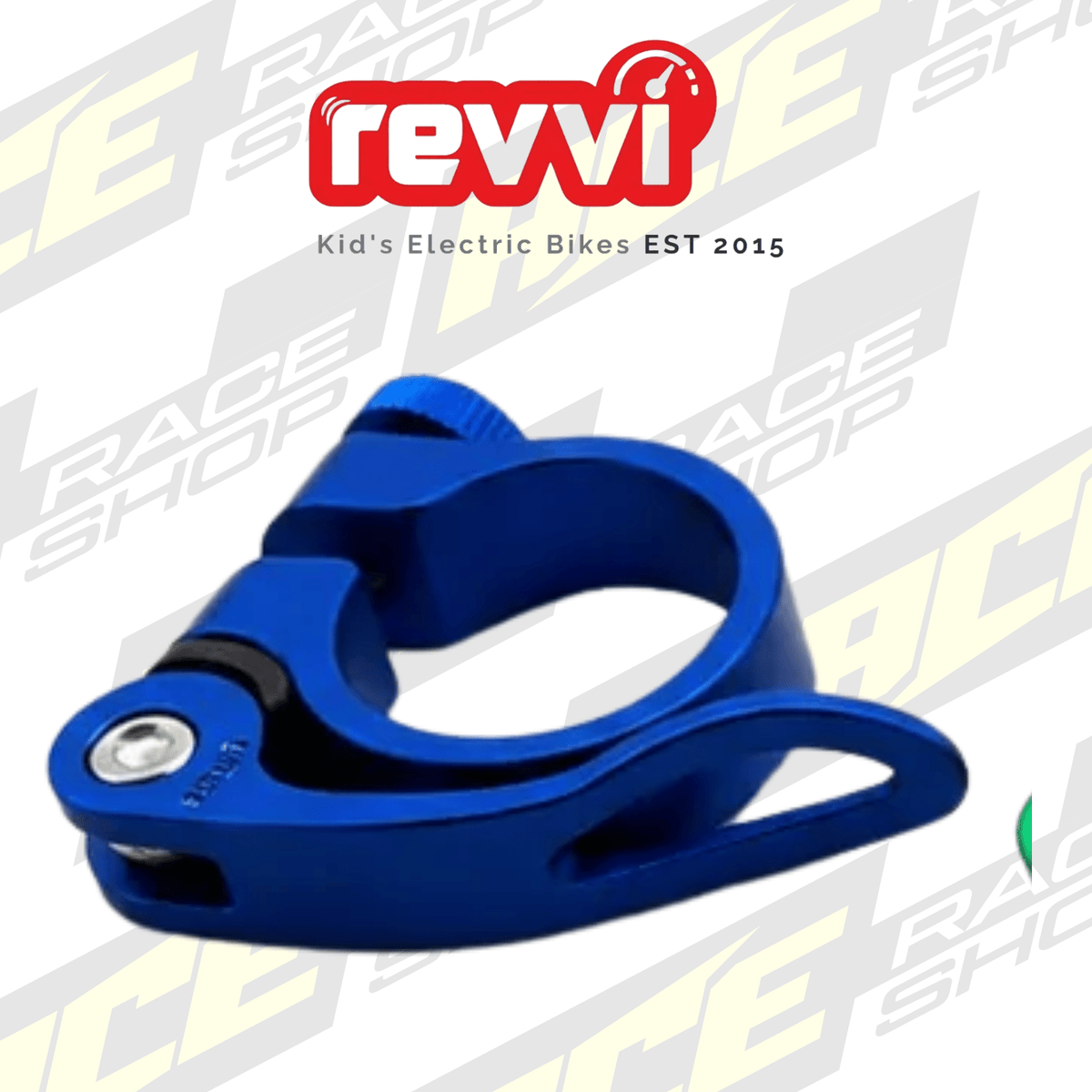 Quick release seat clamp – To fit ALL Revvi 12″ 16″ 16″plus 16″XL 18″ 20″ 20″ Plus 24″ Bikes - ACE Race Shop