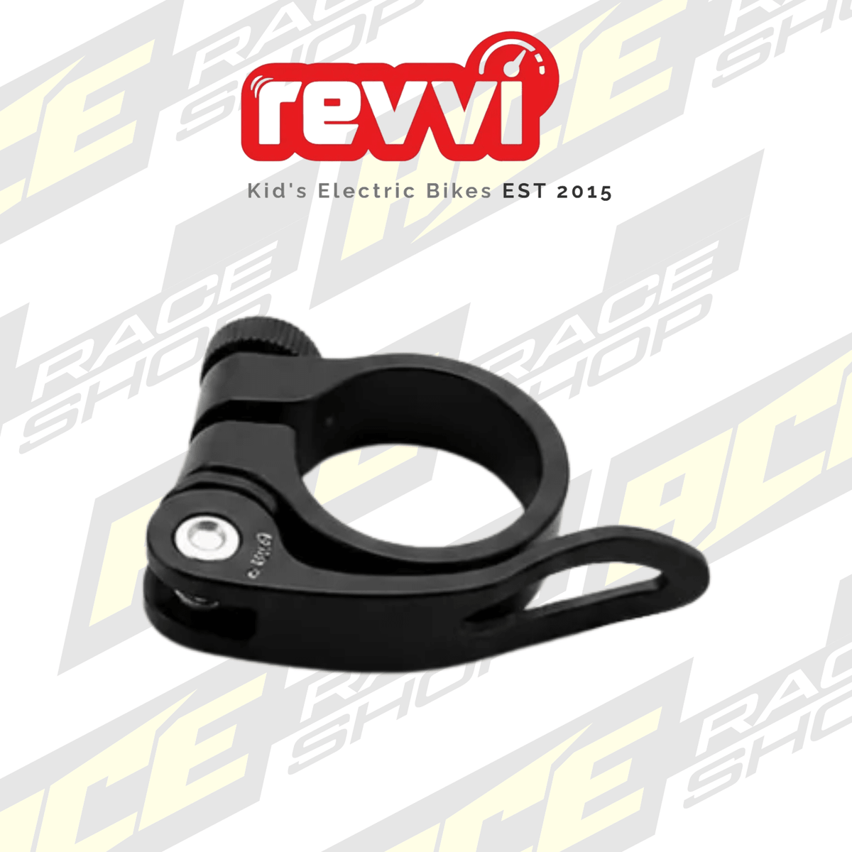Quick release seat clamp – To fit ALL Revvi 12″ 16″ 16″plus 16″XL 18″ 20″ 20″ Plus 24″ Bikes - ACE Race Shop