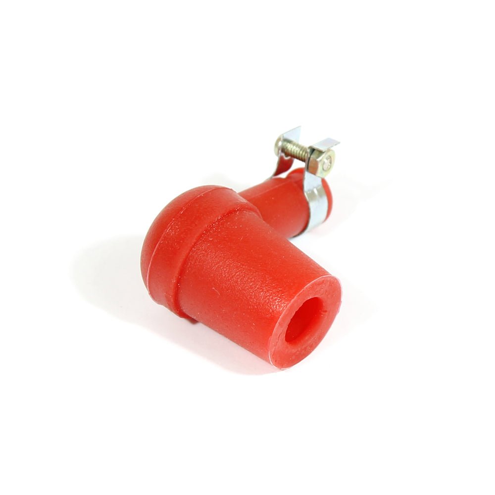 RACELINE PLUG CAP 2 - STROKE RED ELBOW SILICON > B - ACE Race Shop
