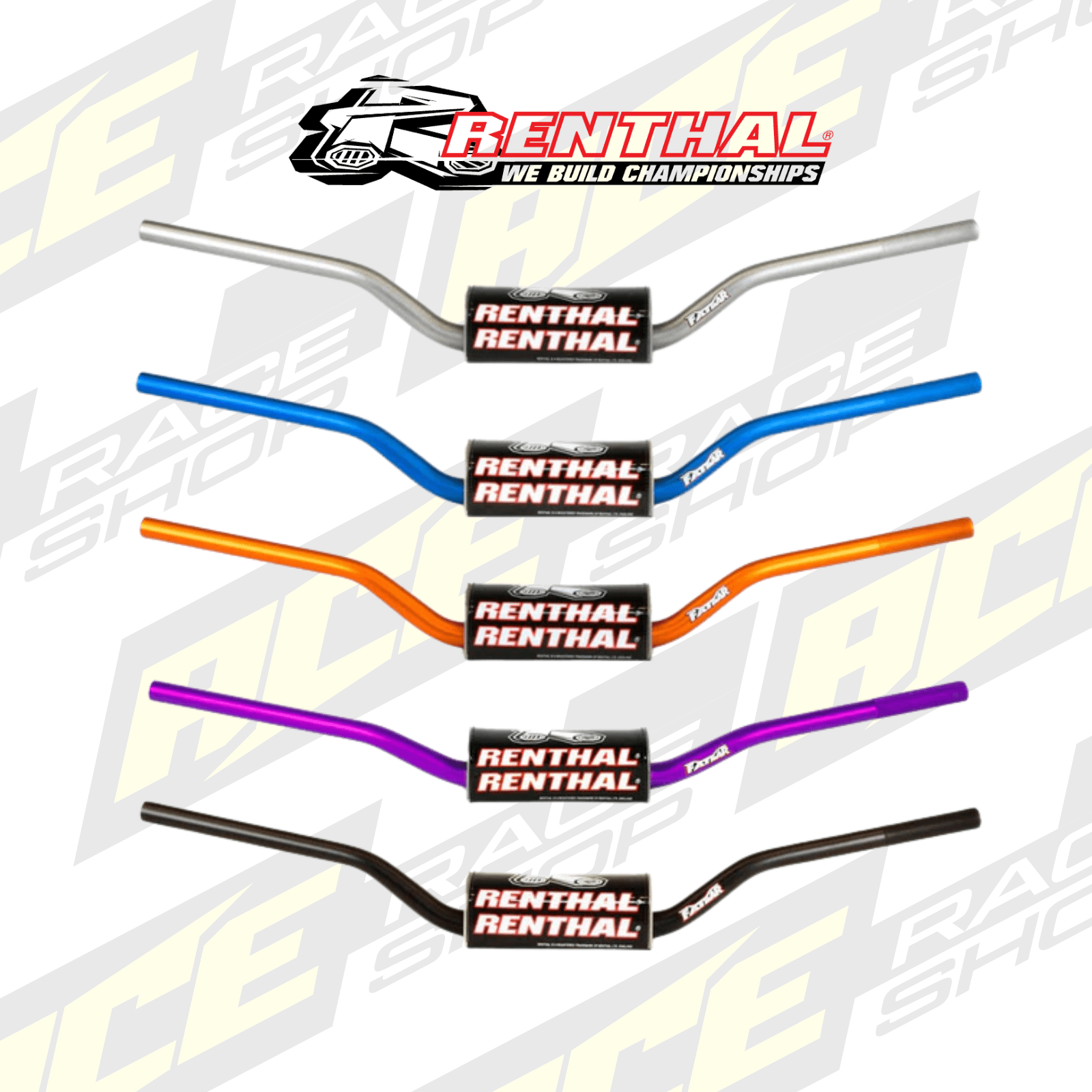 RENTHAL HANDLEBAR FATBAR MX/ENDURO 821 MCGRATH KTM SX125 - 450 2016 - SUZUKI 2018 - ACE Race Shop